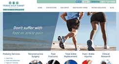 Desktop Screenshot of gulfcoastfootankle.com